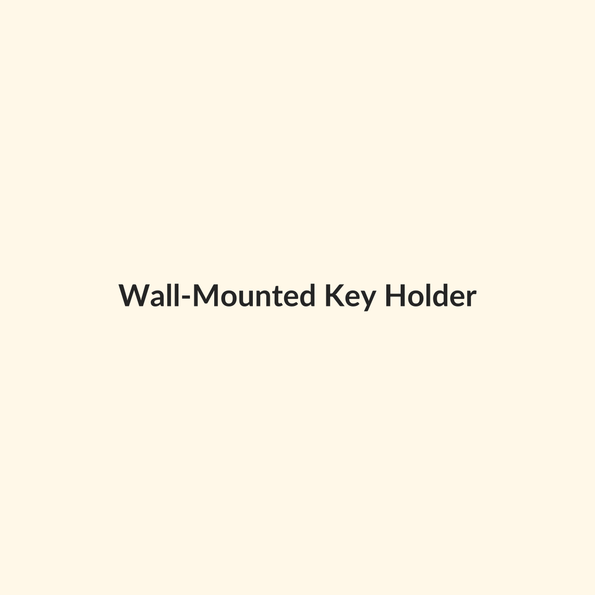 Wall-Mounted Key Holder preview product for Bold Hive