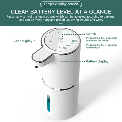 Automatic Touchless Foaming Soap Dispenser – 380ml, USB Rechargeable