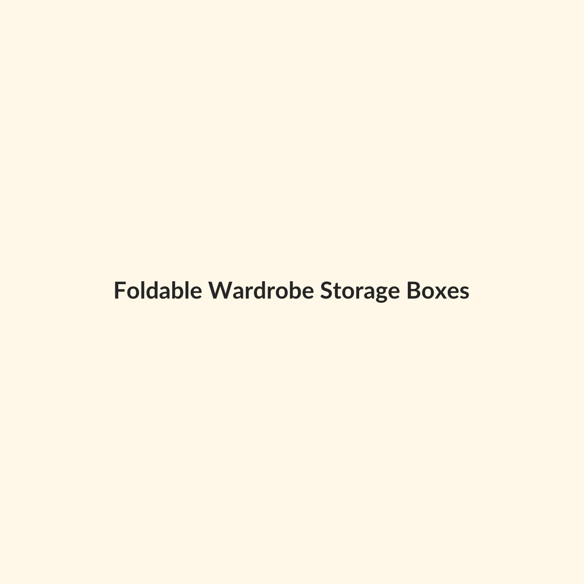 Foldable Wardrobe Storage Boxes preview product for Bold Hive