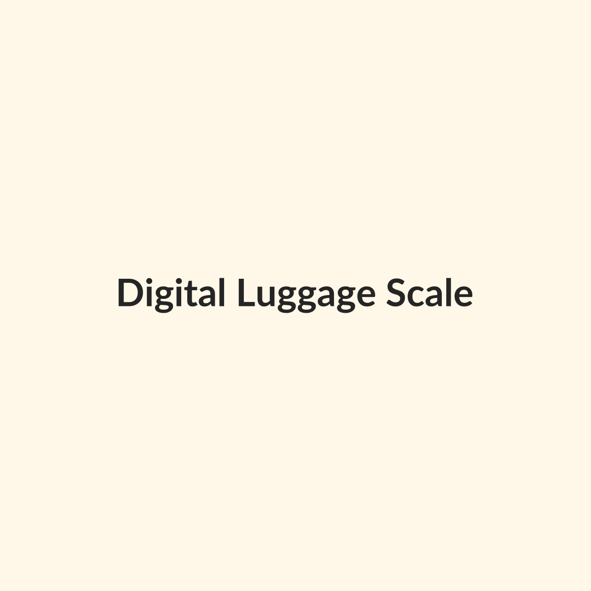 Digital Luggage Scale preview product for Bold Hive