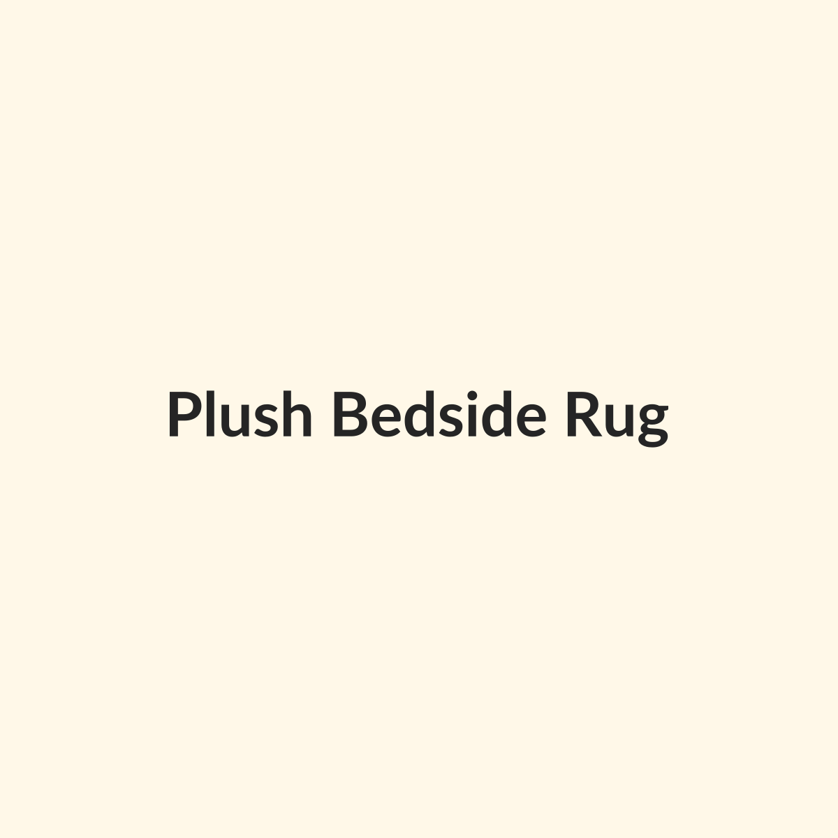 Plush Bedside Rug preview product for Bold Hive