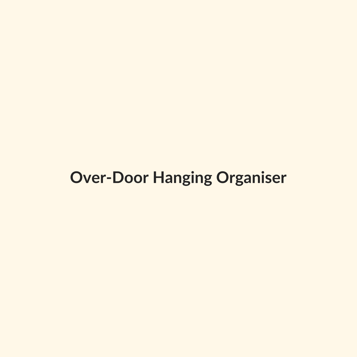 Over-Door Hanging Organiser preview product for Bold Hive