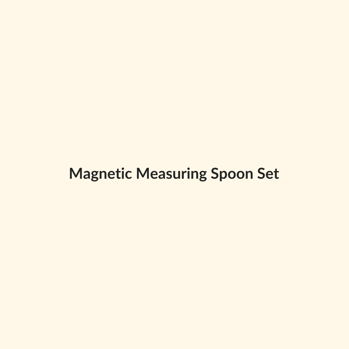 Magnetic Measuring Spoon Set preview product for Bold Hive