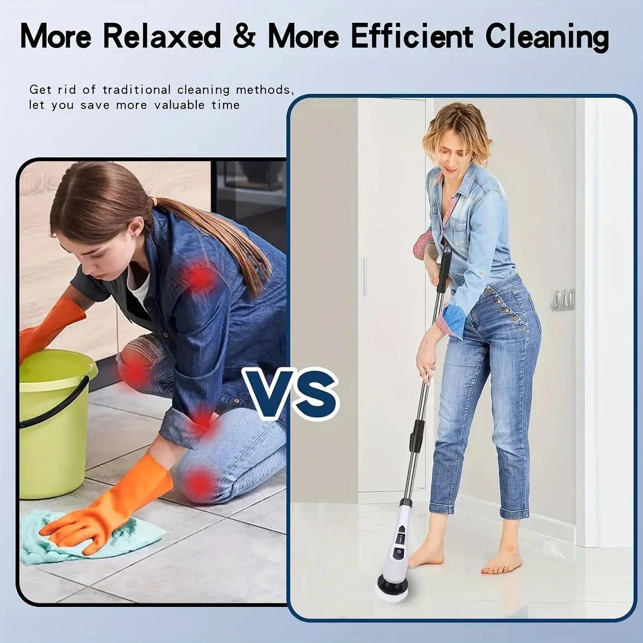 9-in-1 Electric Spin Cleaning Brush – Cordless Multi-Surface Scrubber with Adjustable Heads